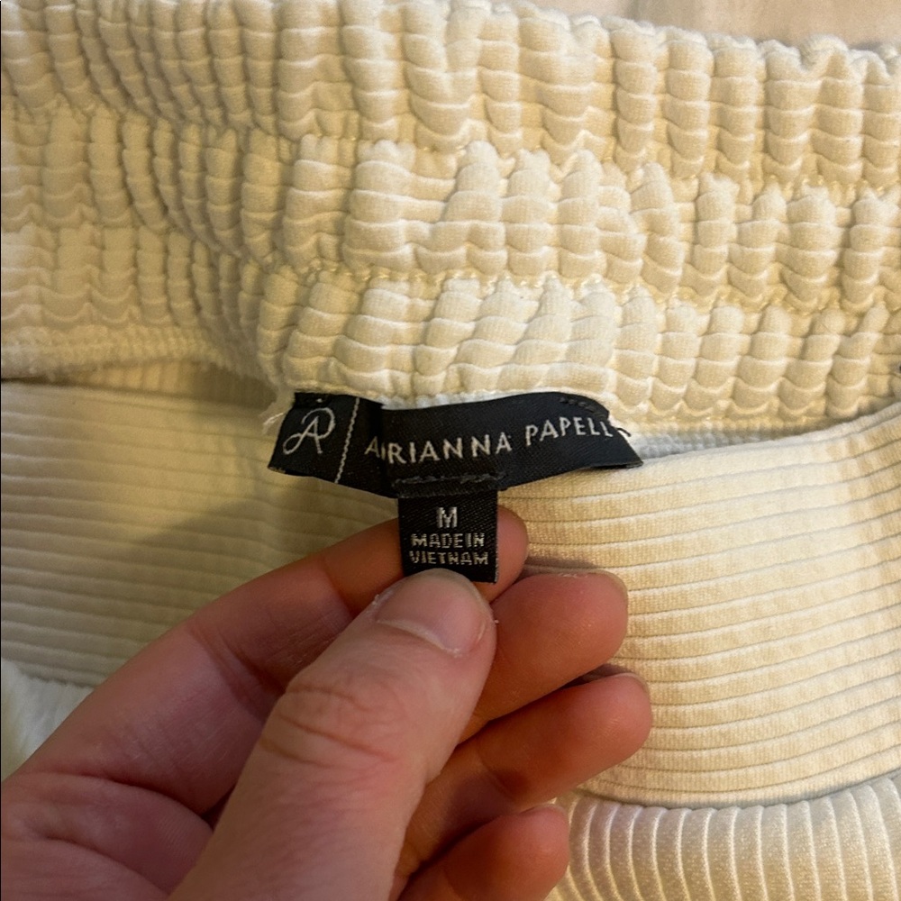 Adrianna Papell Cream Cropped Pants - Picture 4 of 4